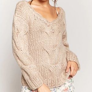 Chunky Cable-Knit Sweater